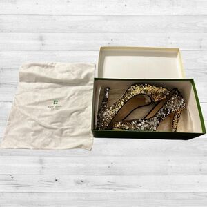 Kate Spade Gold and Silver Sequin Heels